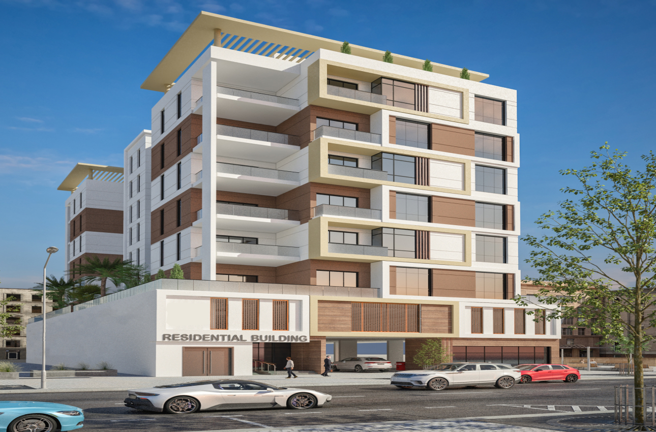 RESIDENTIAL WITH RETAIL BUILDING (GROUND+PODIUM+7 FLOORS + ROOF)