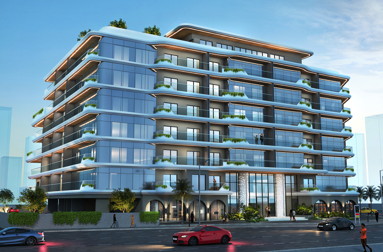 RETAIL & RESIDENTIAL BUILDING (G+6+GYM).